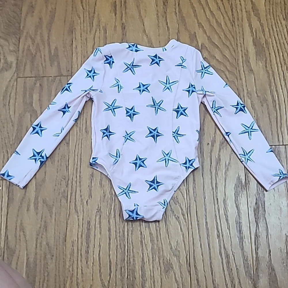Old Navy Starfish Printed Rashguard Swimsuit 4T